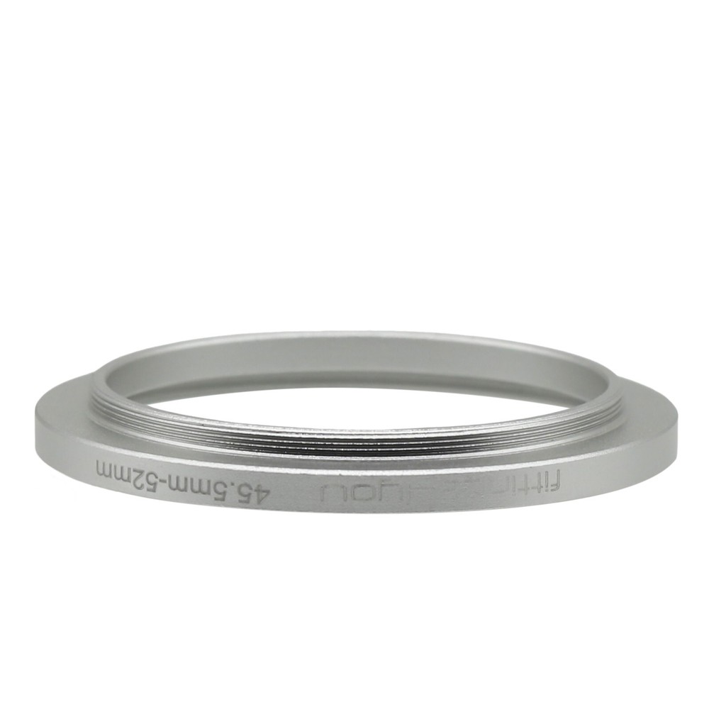 45.5-52mm Step-Up Ring Filter Ring UV/ND/CPL GND Lens Adapter Filter Ring Silver