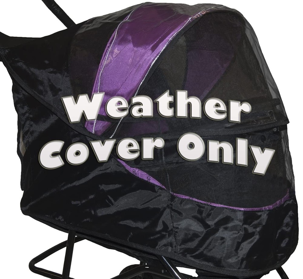 Versatile No-Zip Pet Stroller with Removable Liner & Cup Holder – Luxurious Onyx