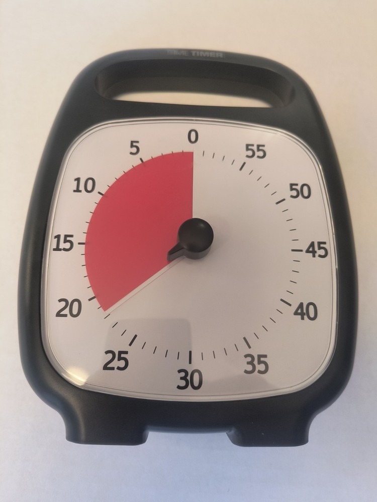 Time Timer Plus : 60 Minute Visual Timer Countdown Timer With Portable Handle