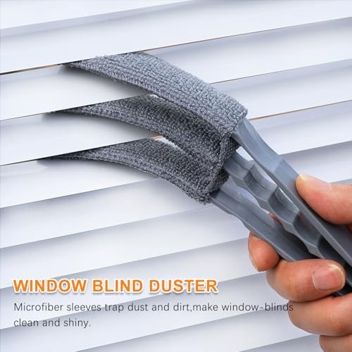 Microfiber Feather Duster, Window Blind Duster Brush, Blind Cleaner Tools for