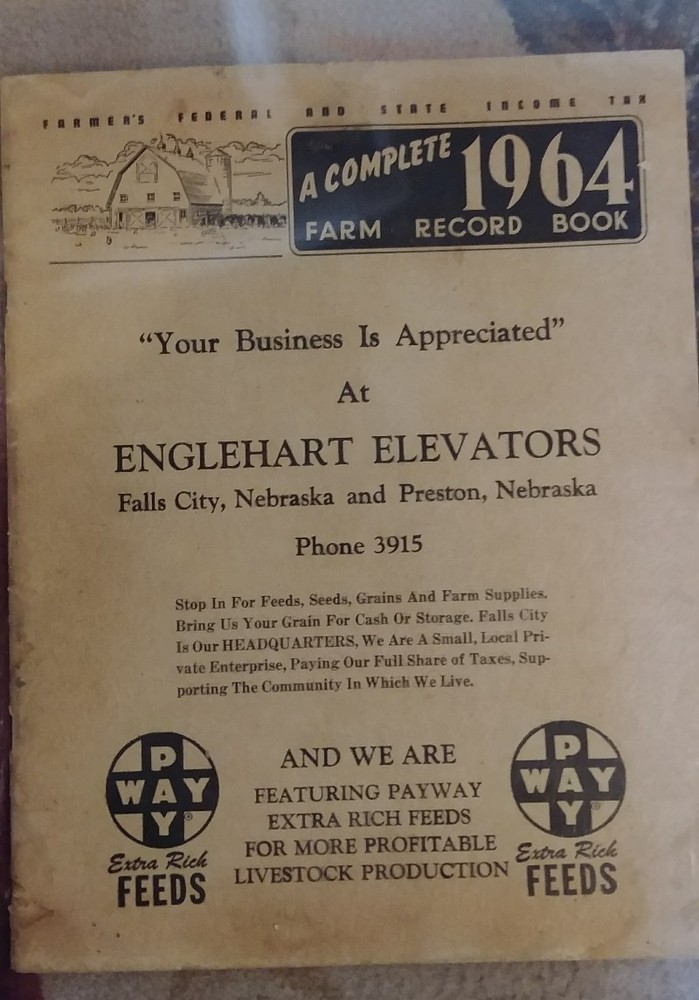Complete Farm Record Book 1964