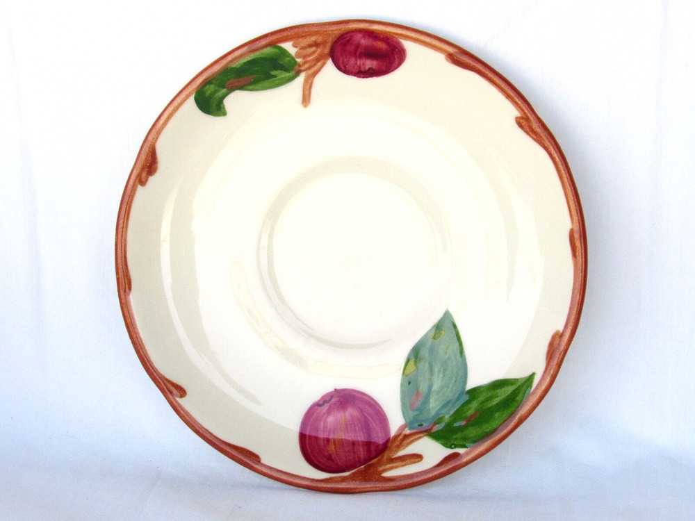 FRANCISCAN Cup & Saucer Set Single APPLE Pattern Matching Perfect Gift