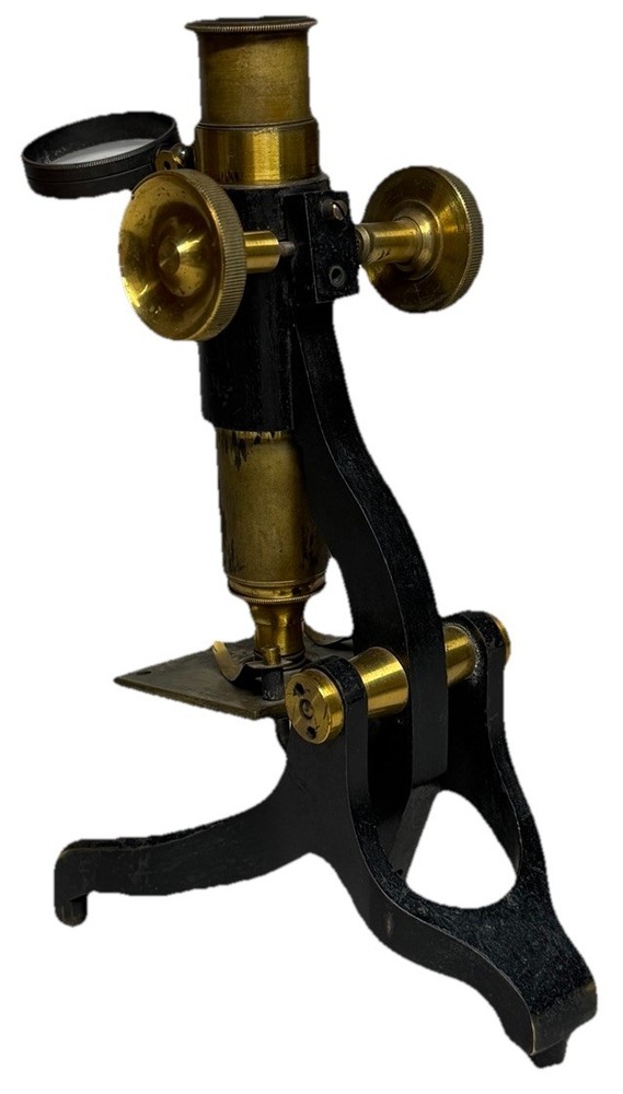 Vintage Brass and Iron Field Microscope