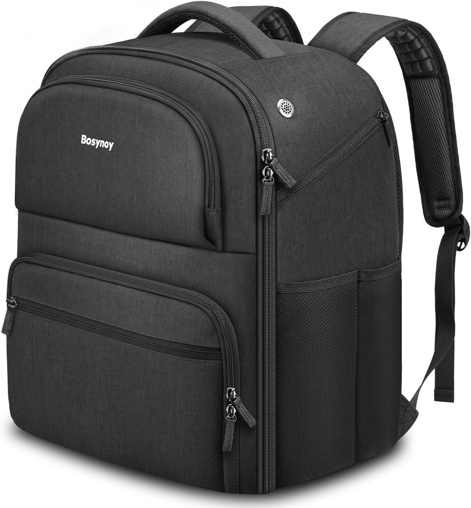 Bosynoy Single Bowling Ball Backpack & 2 Balls Bundle Black
