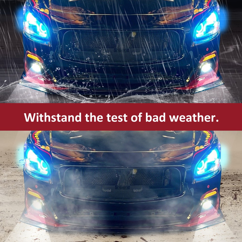 Front Bumper LED Fog Light Lamp LH & RH Pair for 14-20 Infiniti Q50 QX60 QX80