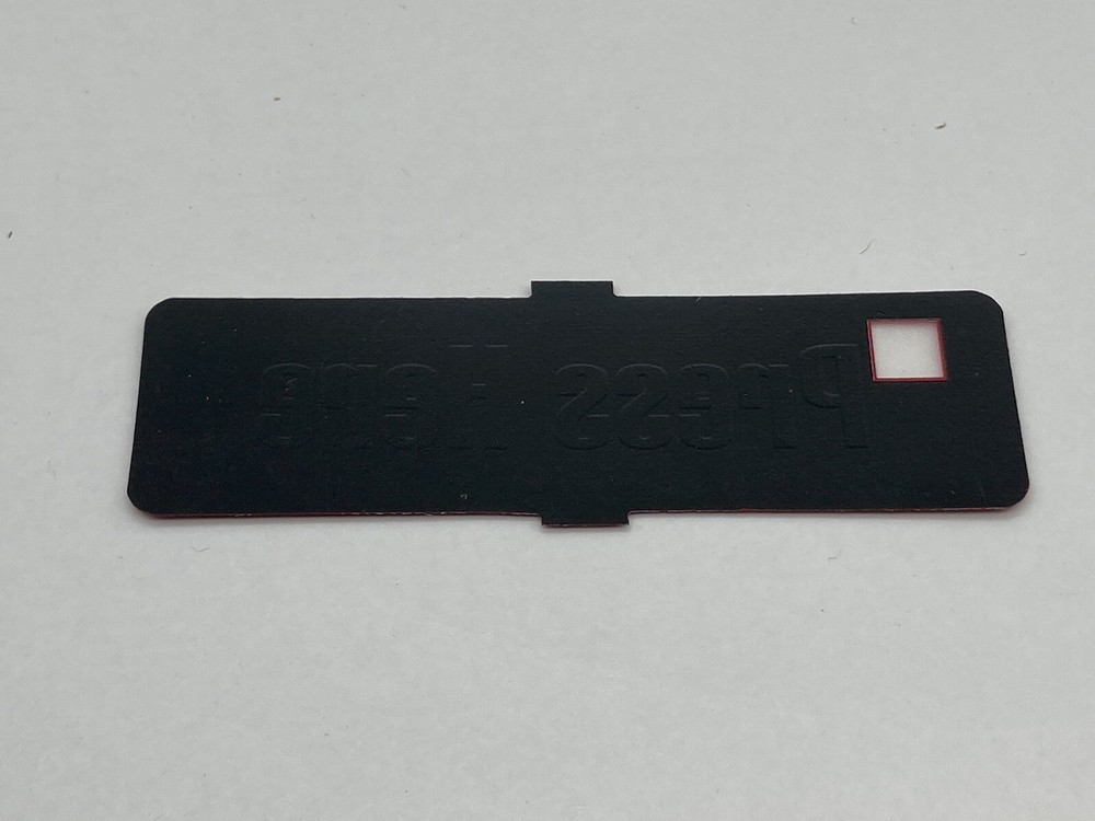 Gas Pump Dial Sticker Replacement Parts Press Here Red Panel Overlay OEM