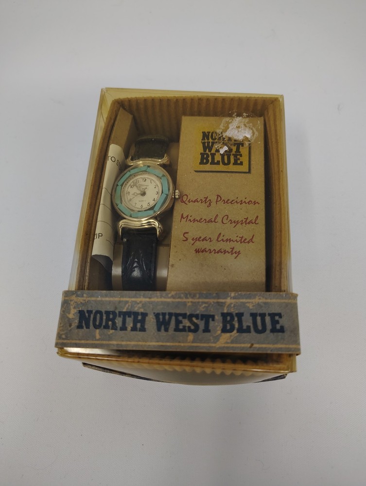 NWT Northwest Blue Quartz Watch Women’s Black Strap