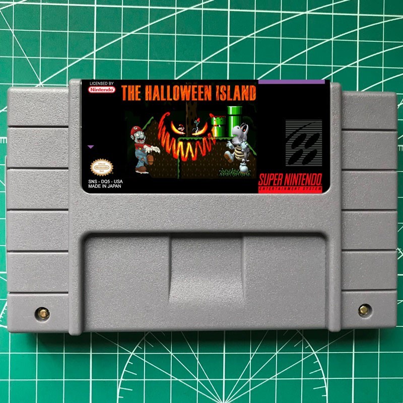 SMW-Halloween Island US Console Version Cartridge