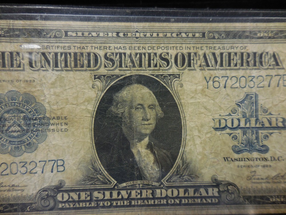 1923 $1 ONE DOLLAR ” SILVER CERTIFICATE LARGE SIZE NOTE