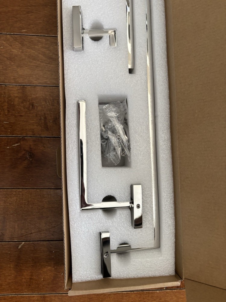 TASTOS 5-Piece Bathroom Hardware Set Wall Mounted Bathroom Accessory Set