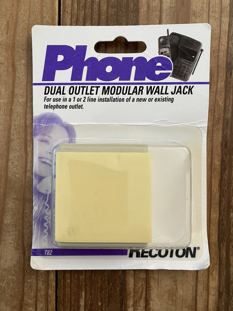 RECOTON Dual Outlet Modular Wall Jack