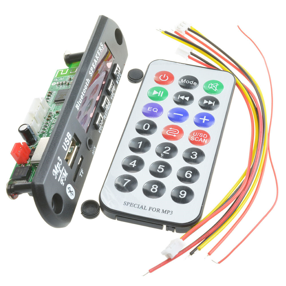 Wireless Bluetooth 12V MP3 WMA Decoder Board Audio Module USB TF Radio For Car
