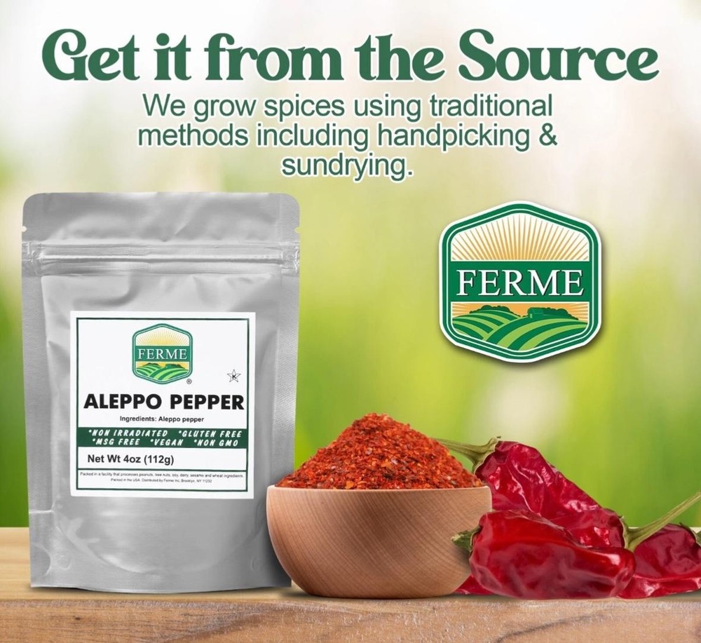 Premium Crushed Aleppo Pepper Flakes 4 oz