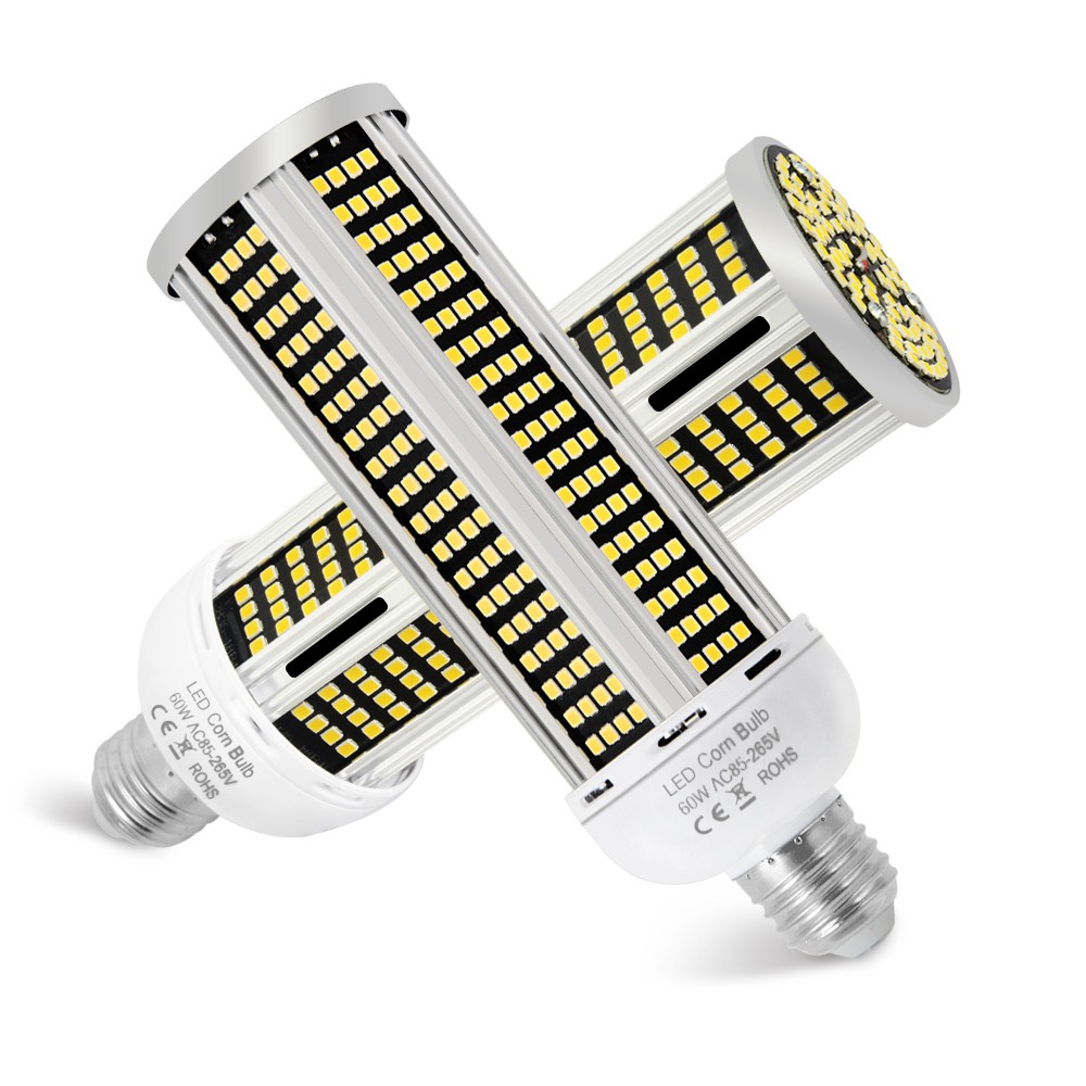 2Pack 600W Equivalent LED Corn Light Bulb 60W 7000Lumen 5000K Daylight White E26