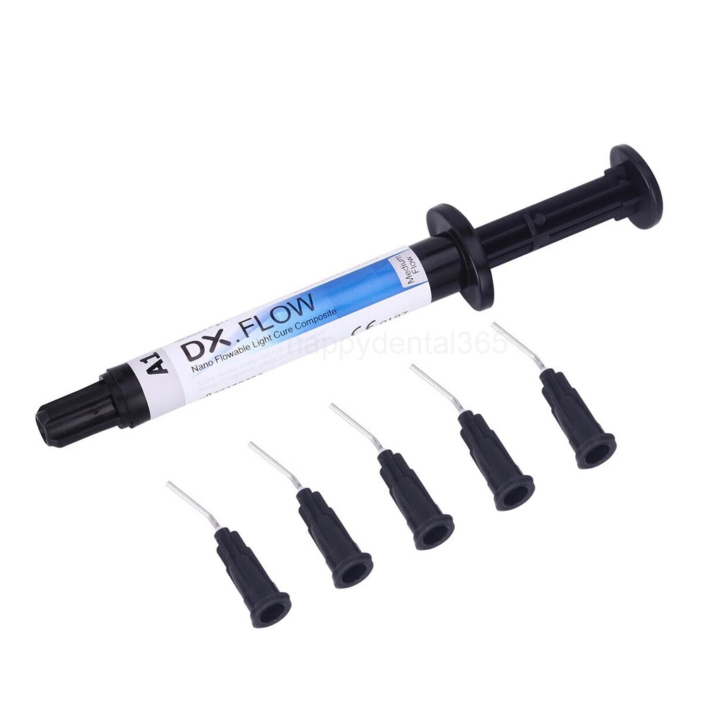 Dentex Dental Flowable Light Cure Composite Resin Medium/Low Flow A1 3g/pcs