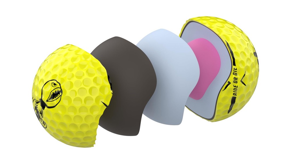 P*ss M*ssile Distance Golf Balls, Dozen - 4-Layer Design, High-Compression Co...