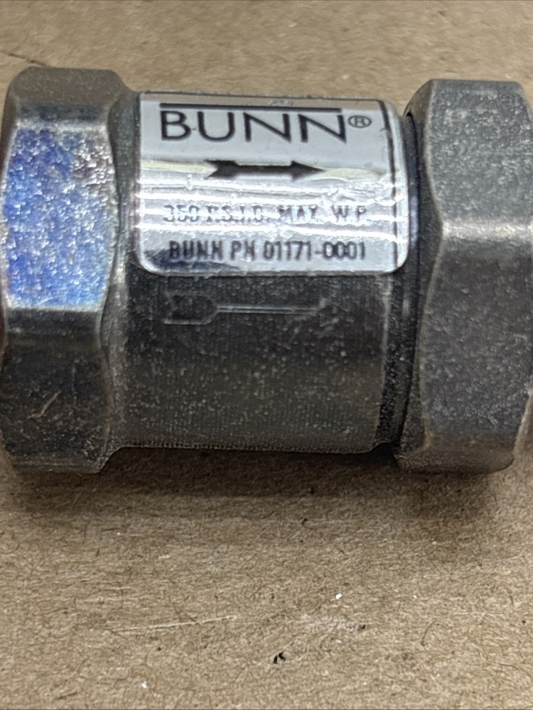 Bunn omatic 01171-0001 check valve