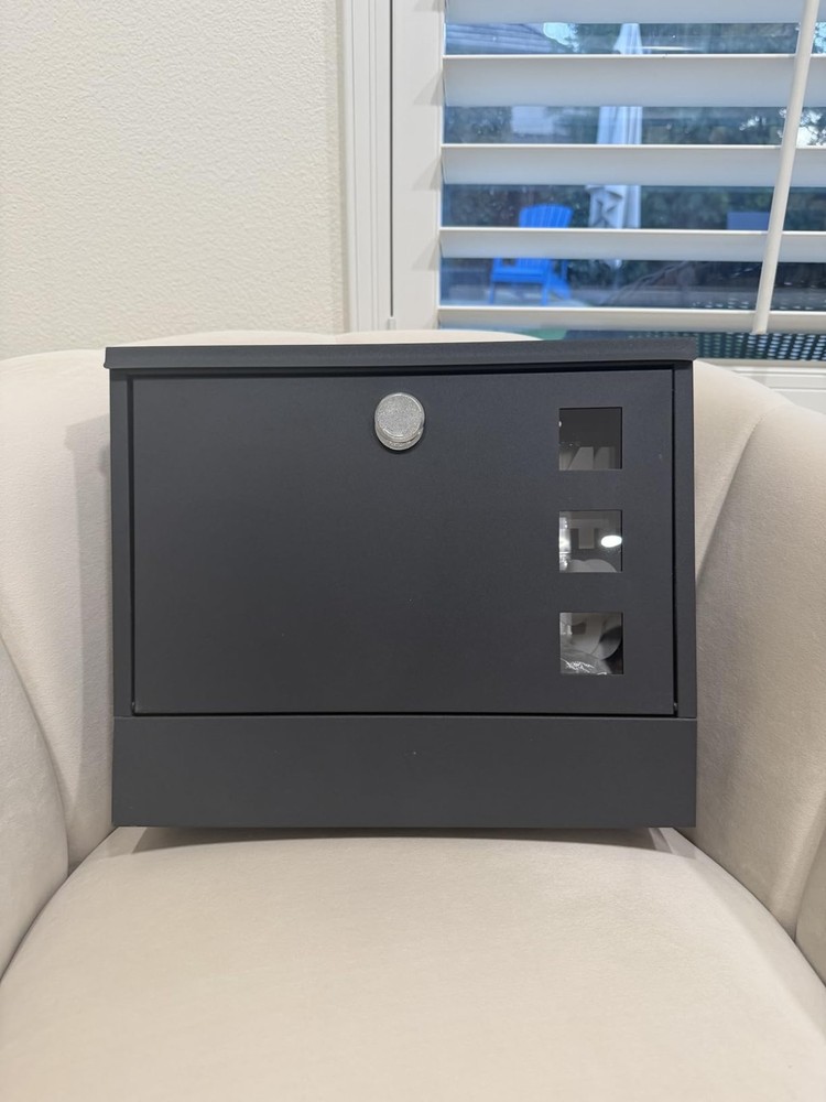 Large Capacity Stainless Steel Mailbox with Key Lock