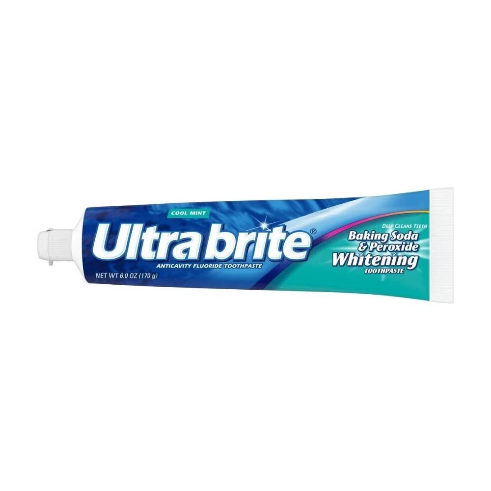 2 PACK Ultra Brite Cool Mint Toothpaste with Baking Soda & Peroxide 6oz.