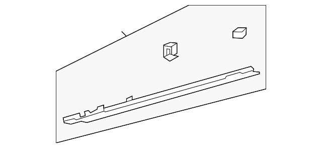 Genuine Ford Front Trim M2DZ-7831004-AA