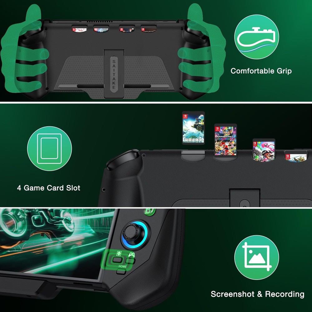 KICKDOT Switch Controllers with Hall 1 - (6.2"/7"), Pure Black