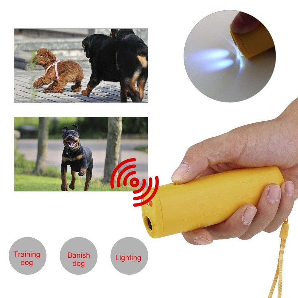Stop Barking Train Repeller Ultrasonic Control Trainer Anti-Bark Device LED Dog