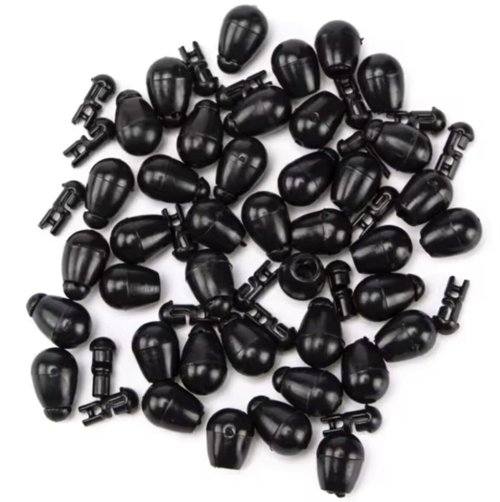 30 x Black Quick Change Method Feeder Beads.