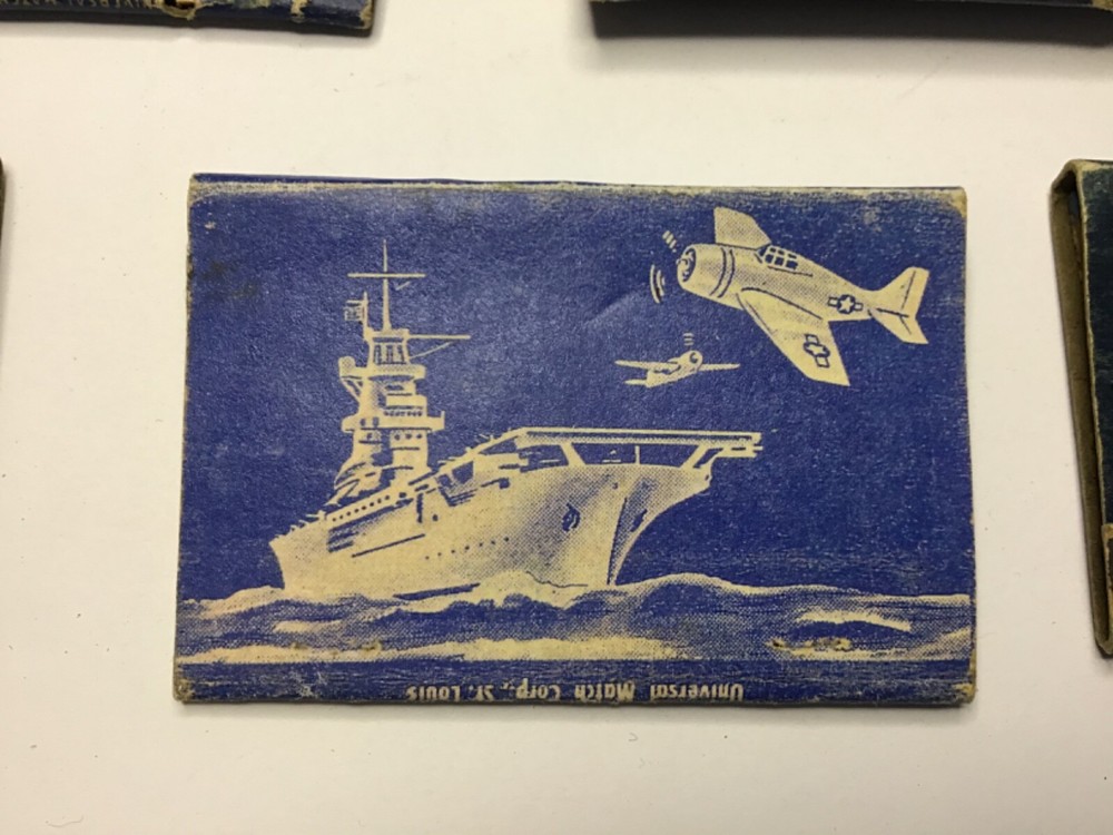 WW2 US Naval Matchbook Covers