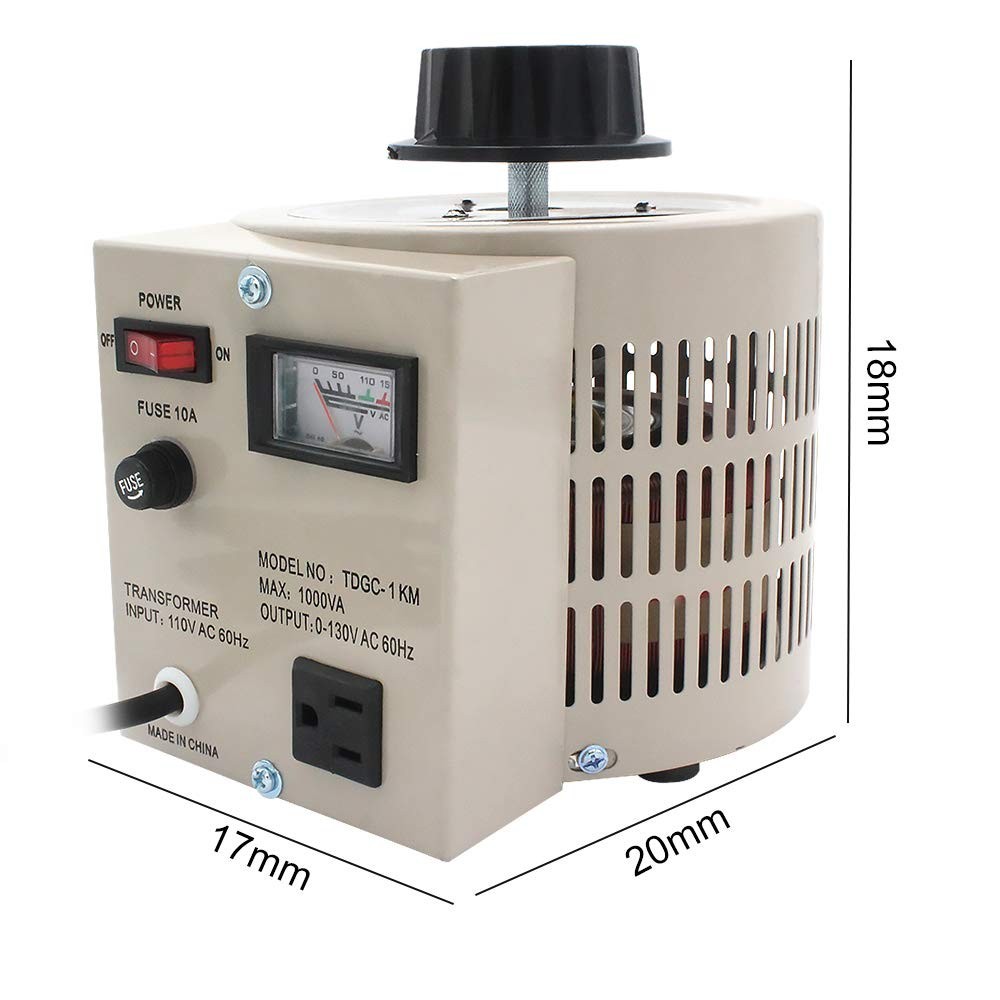 Variable Transformer Variable Voltage Regulator, 0-130V Output, 110V-120V Input