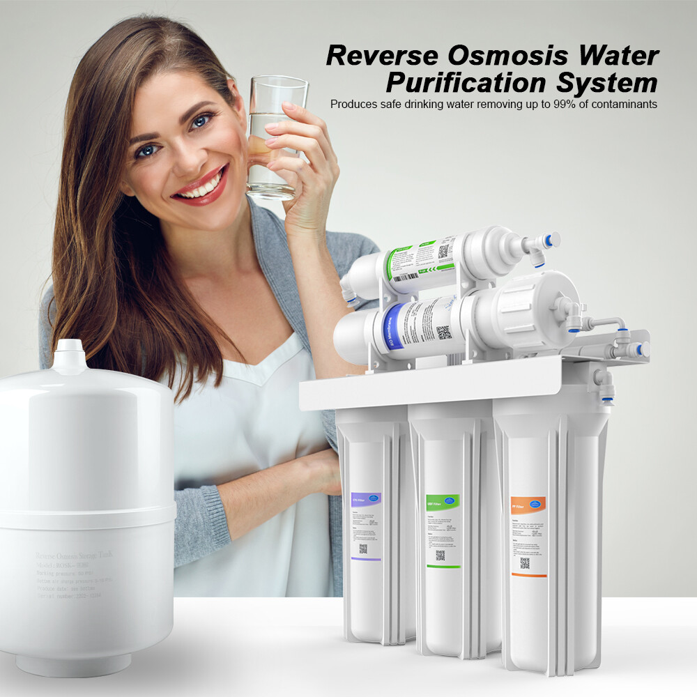 100GPD 5 Stage Under Sink Ro Reverse Osmosis System Drinking Water Filtration