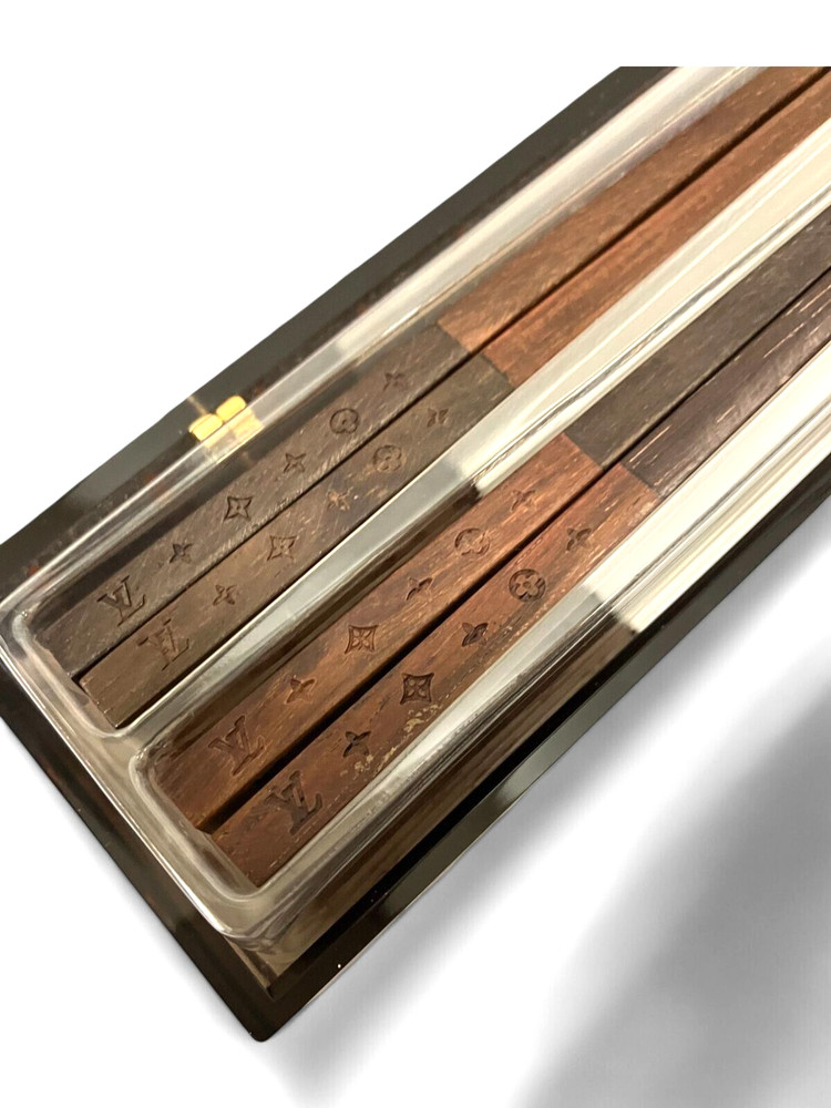 LOUIS VUITTON Chopsticks Monogram 25th Anniversary Limited Wood Tableware
