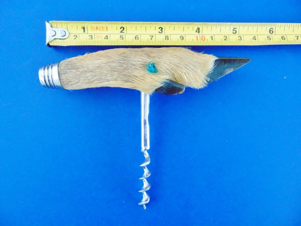 Vintage Deer Hoof Corkscrew