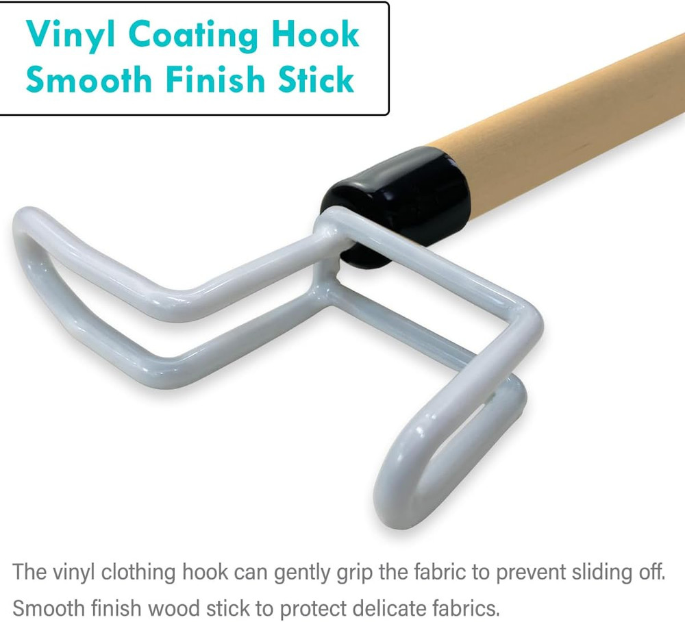 27'' Dressing Stick, Long Dressing Stick for Elderly, Disabled, Limited Mobility