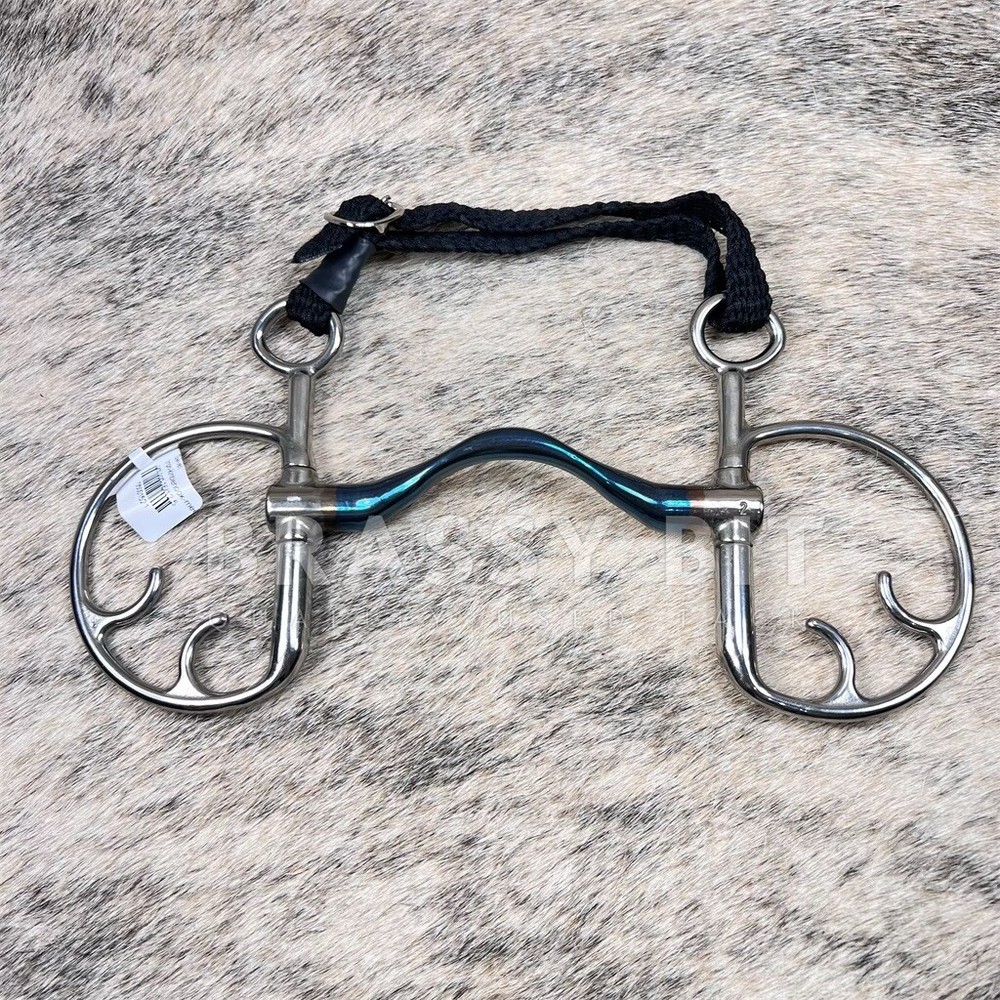 4 15/16" Trust Sweet Iron Ported Kimblehook Snaffle Bit