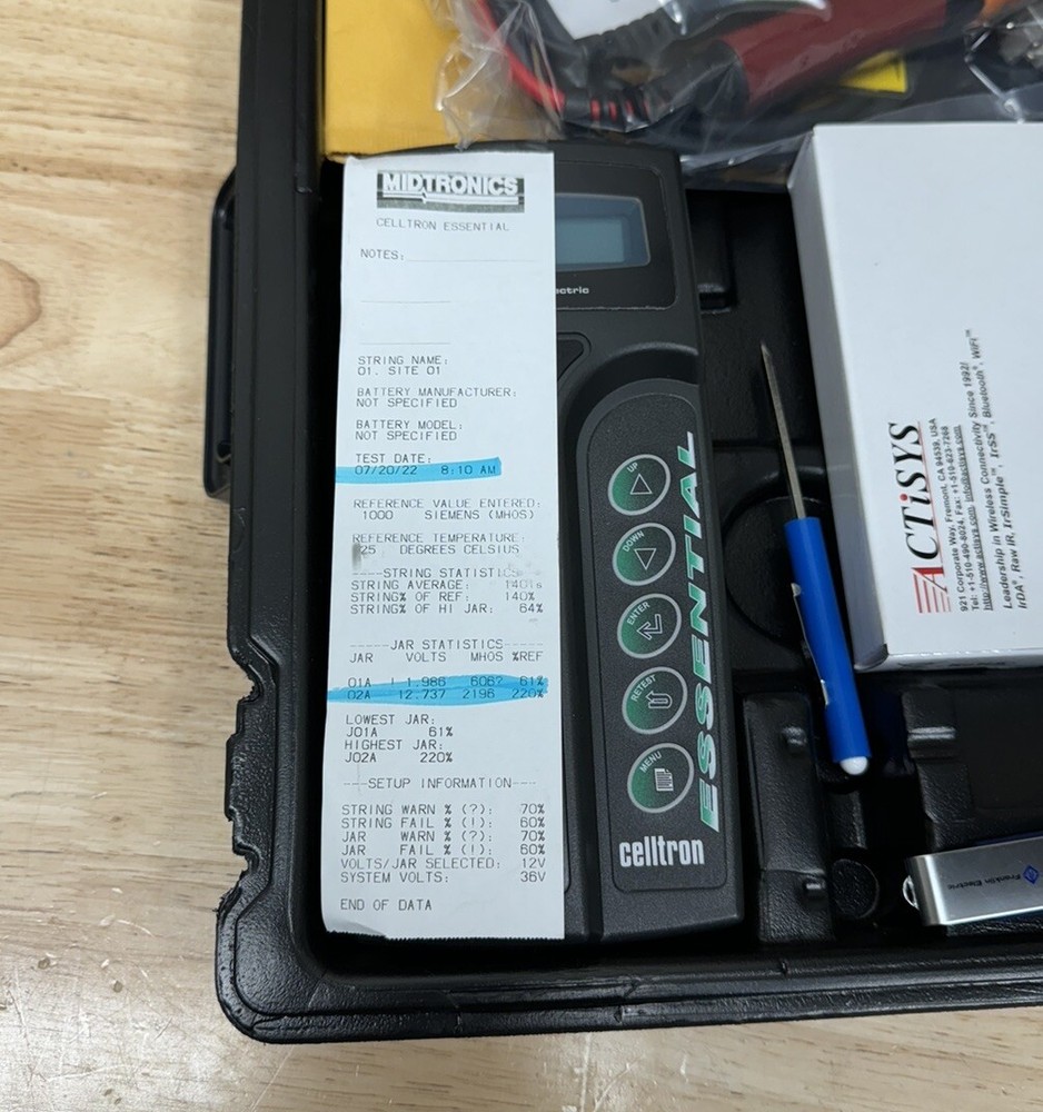 Midtronics Celltron Essential Stationary Battery String Analyzer - CTE 2200 New
