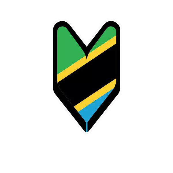 Tanzanian Driver Badge Sticker Decal