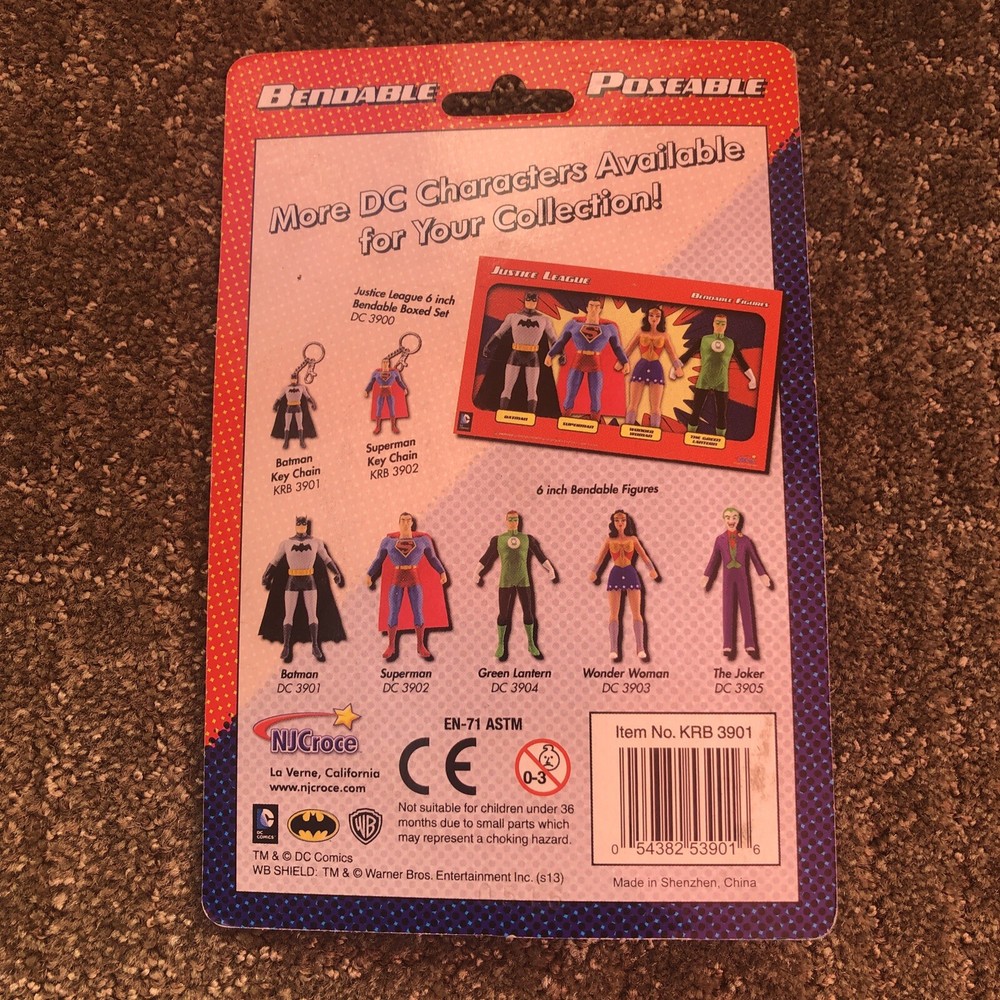 Batman Bendable Poseable Key Chain DC Comics NEW-NJ Croce
