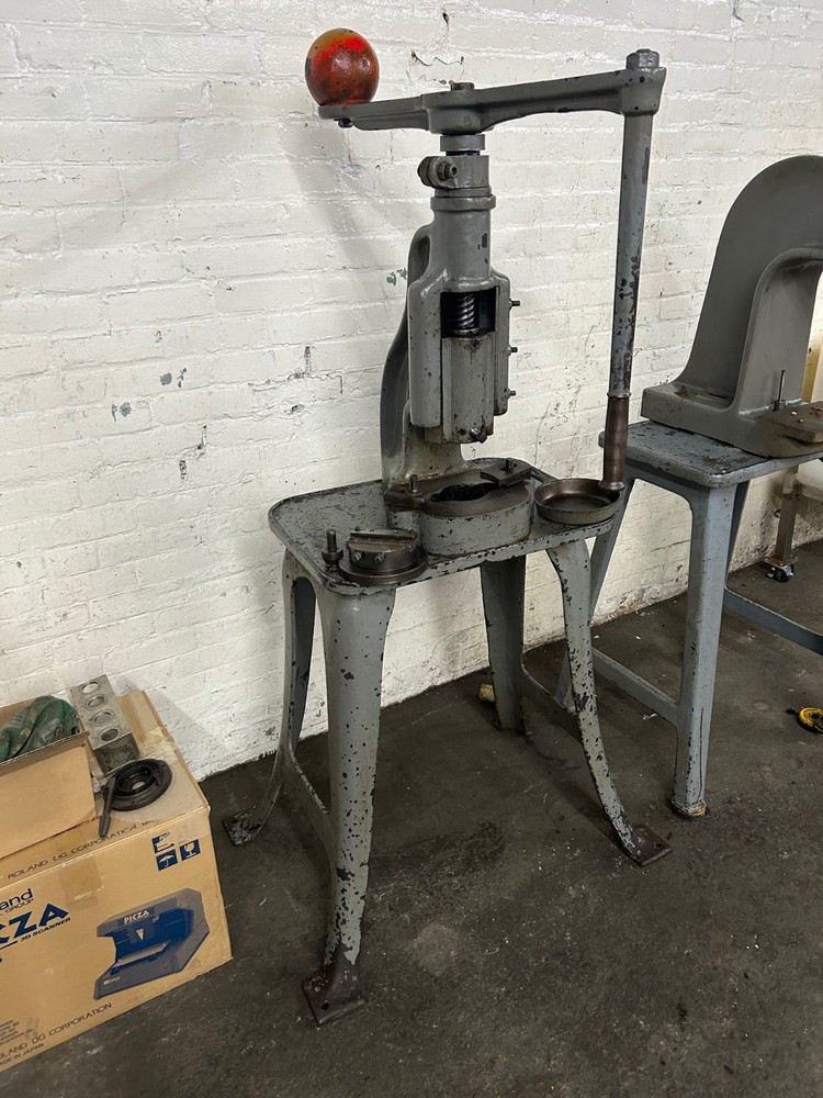 E.A. Adams Type Screw / Fly Press, Model #2 Original Paint!