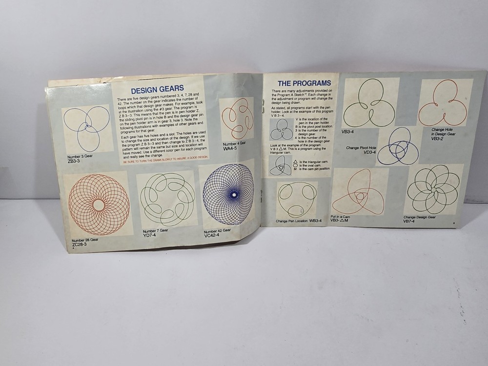 Ohio Art Program A Sketch Design Machine Instruction Booklet