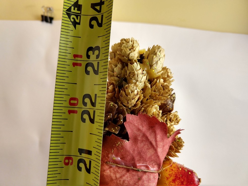 Set of 2 Rustic Pinecone Tree Sparkly Autumn Decor 24"