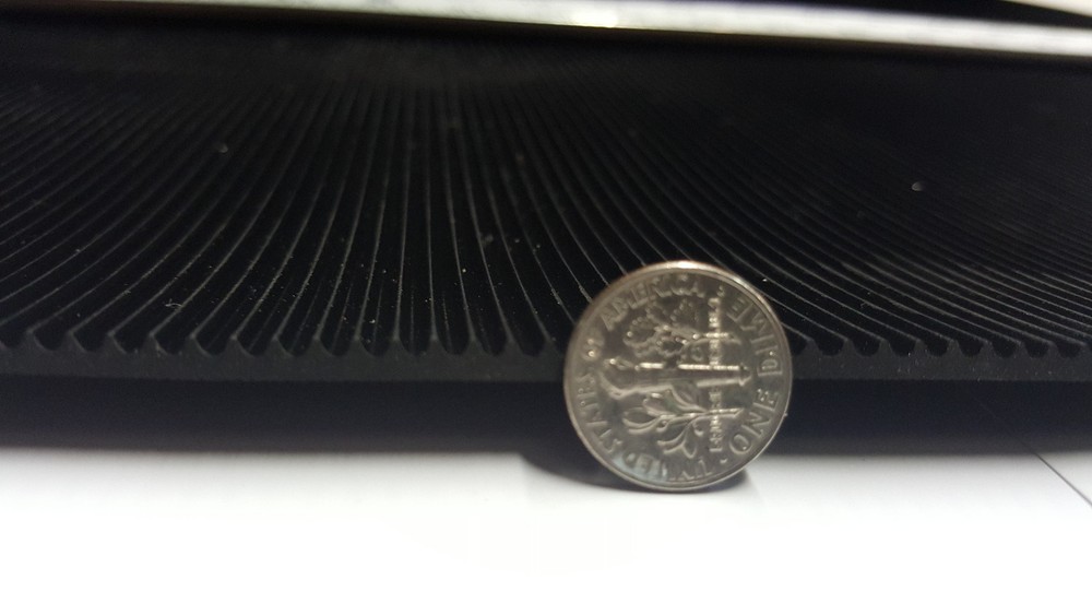 RIB RUBBER MATTING BLACK 24" WIDE