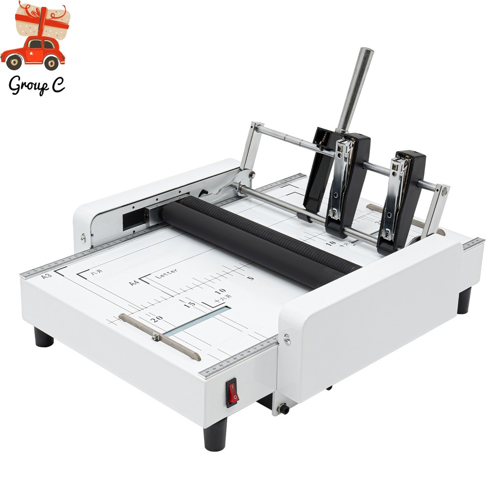 A3 Booklet Folding Binding Machine Paper Stapling Making Book Stapler Office 60W