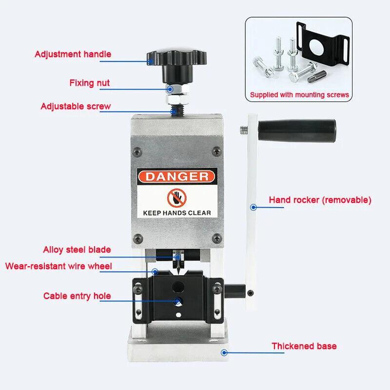 Small Household Hand-cranked Wire Stripping Machine Wire Stripping Machine