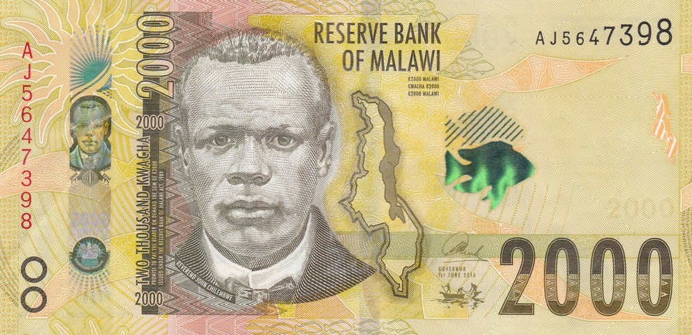 Malawi: 2016: 2000 Kwacha, P-69, EF