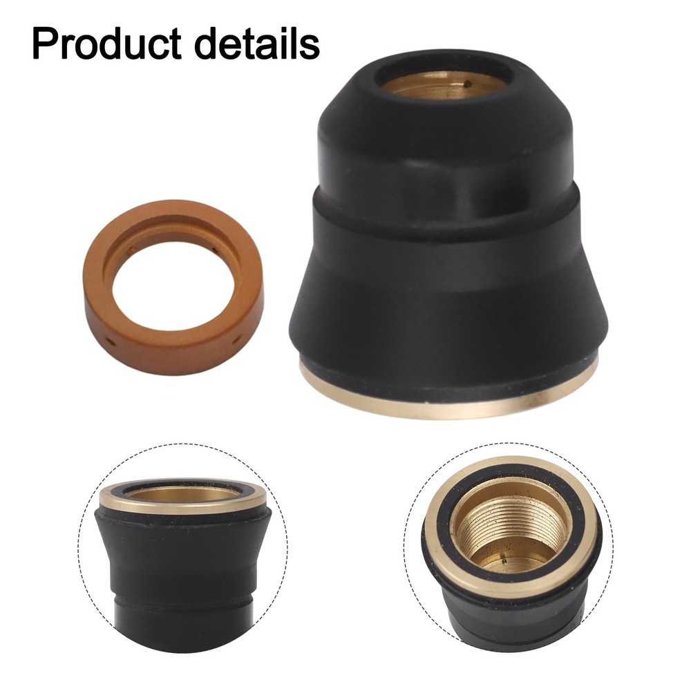 Torch Consumables Kit 2PCS including Shield Cap and Swirl Ring for IPT45