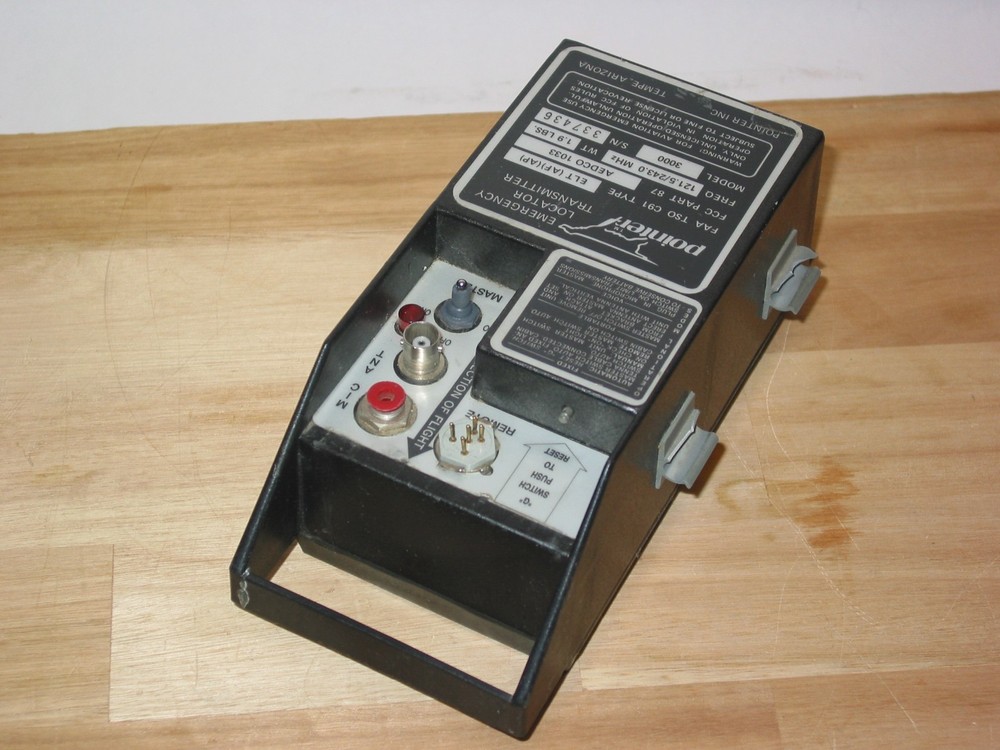 POINTER 3000 ELT EMERGENCY LOCATER TRANSMITTER