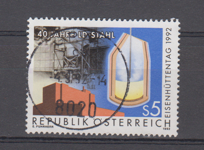 AUSTRIA :  1992 - USED  - SCOTT #  1568  INDUSTRY