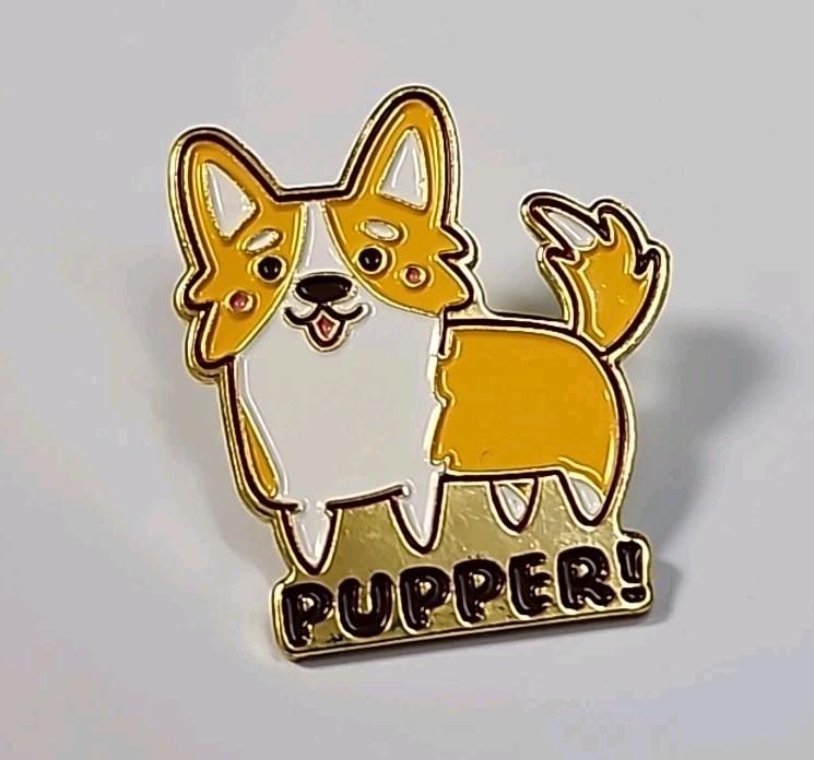 Pupper! Corgi Dog Lapel Pin