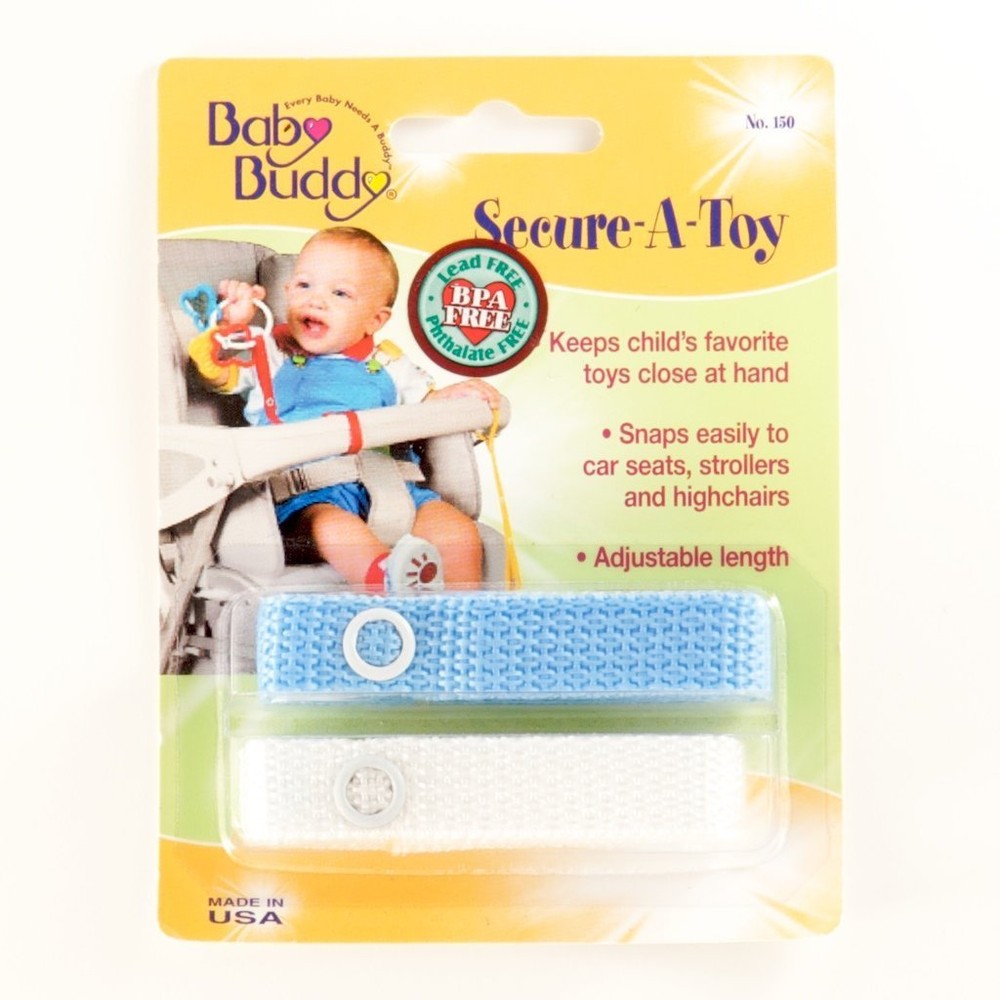 Baby Buddy Secure-a-Toy Adjustable Toy Strap/Clip