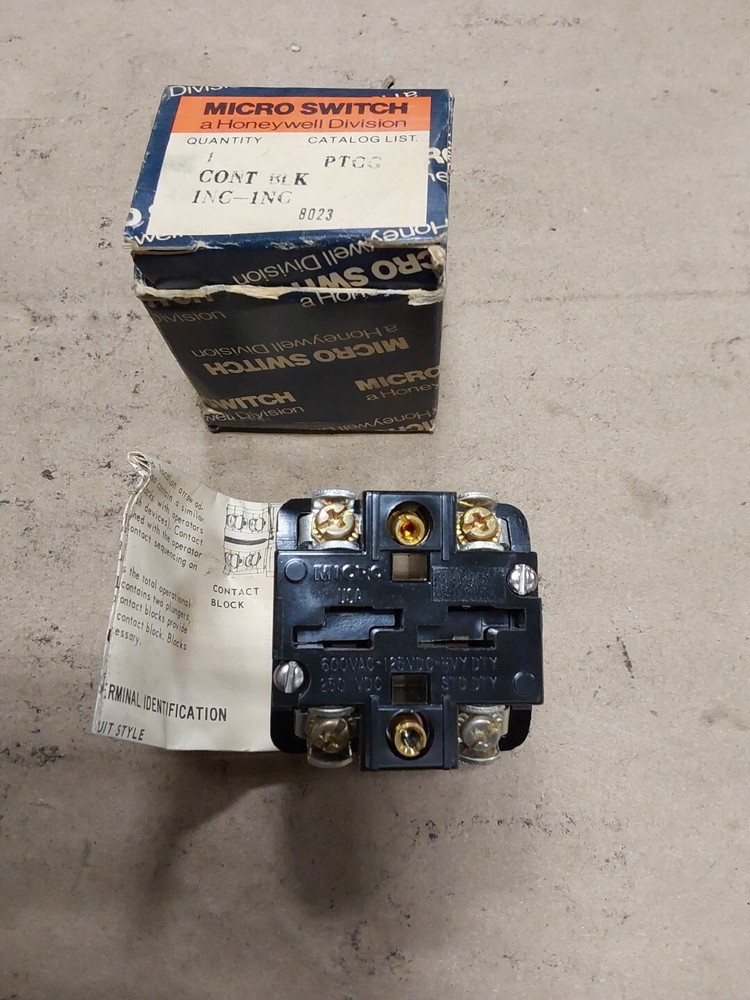 Honeywell Microswitch Contact Block PTCG 1NC-1NC